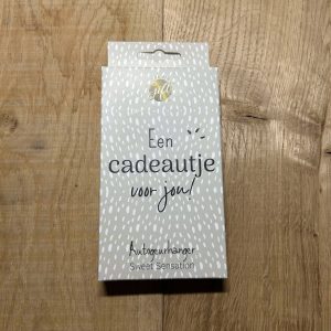 Autogeurhanger ''cadeautje voor jou''
