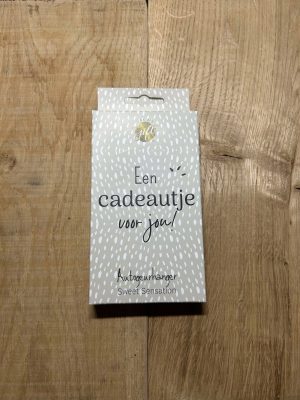 Autogeurhanger ''cadeautje voor jou''