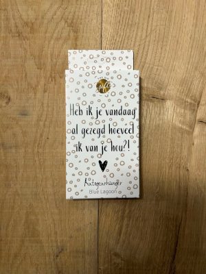 Autogeurhanger ''hoeveel ik van je hou''