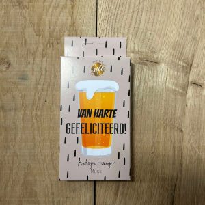 Autogeurhanger '' van harte gefeliciteerd''