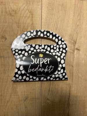 Snoep tasje ''super bedankt''