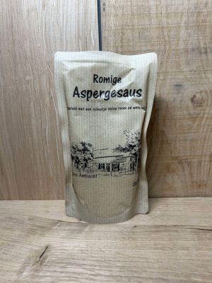 Asperge saus romig met witte wijn  (sta-zak)